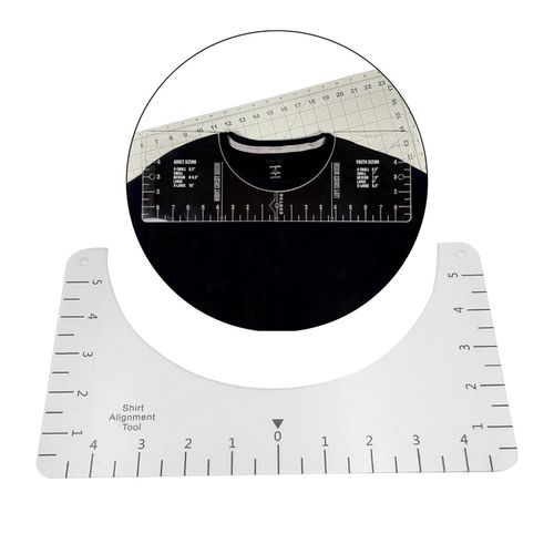 Shirt Ruler Guide Alignment Tool - 5 Piece set - Stitch and Go