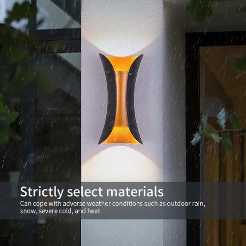 Generic Modern Curved Up & Down Waterproof Outdoor LED Wall Sconce