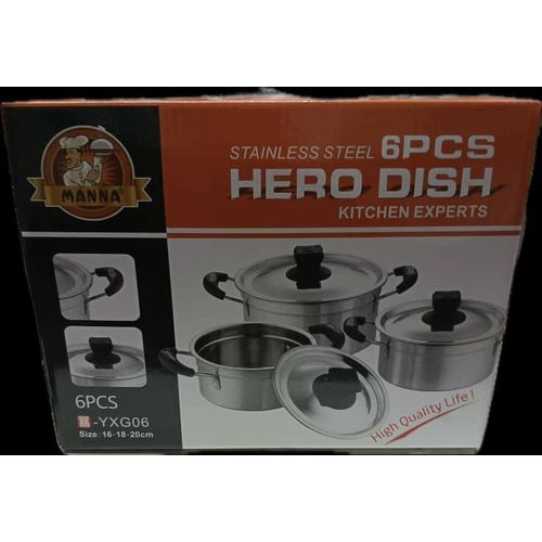 Generic 3-Set Stainless Hero Dish