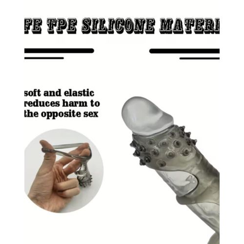 Generic Silicone Reusable Penis Sleeve Extender Delay Ejaculation - image 6