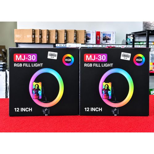 Generic MJ-30 RGB Fill Light 12 Inch, a multi-color ring light