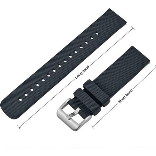 product_image_name-Generic-High Quality Rubber 22mm Navy Blue Smart Watch Strap-2