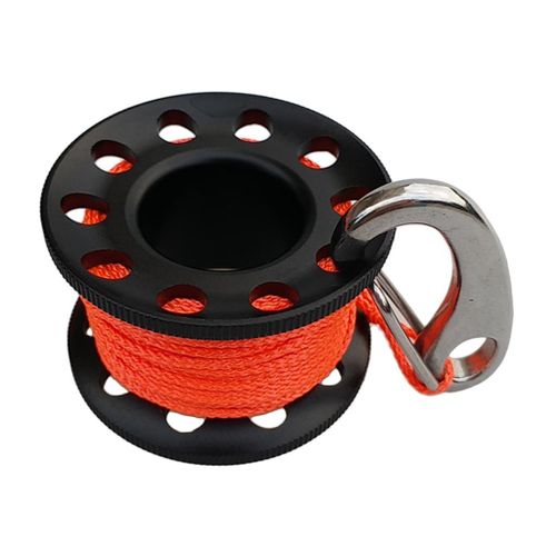 Generic Scuba Diving Aluminum Alloy Finger Reel Spool Attached