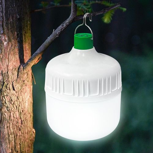 QCWOLVES Rechargeable Touch Light Bulb Emergency Lamp with Hanging Hook, Dimmable 3 Modes, for Home Outdoor
