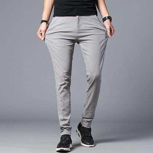 Generic Men's Trousers Male Long Pants Streetwear Slim Business Casual  Hombre Fashion Straight 38 Plus Size Full Length | Jumia Nigeria