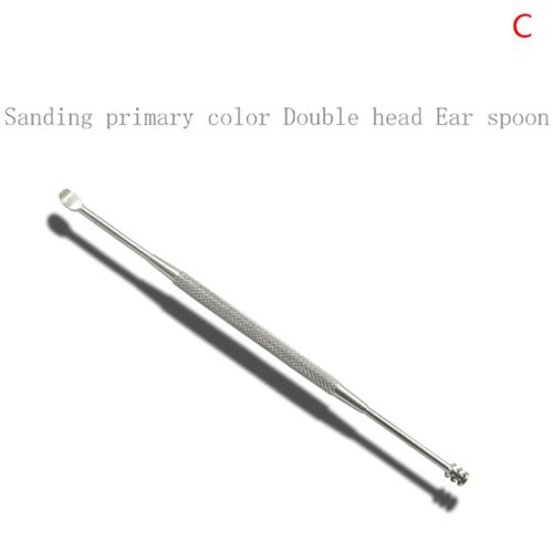 1PC Double-ended Stainless Steel Spiral Ear Pick Spoon Ear Wax