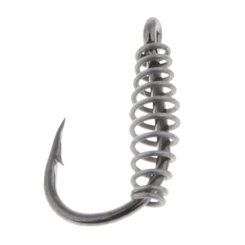 Generic 10pcs Heavy Duty Fishing Hooks Spring Barbed Design