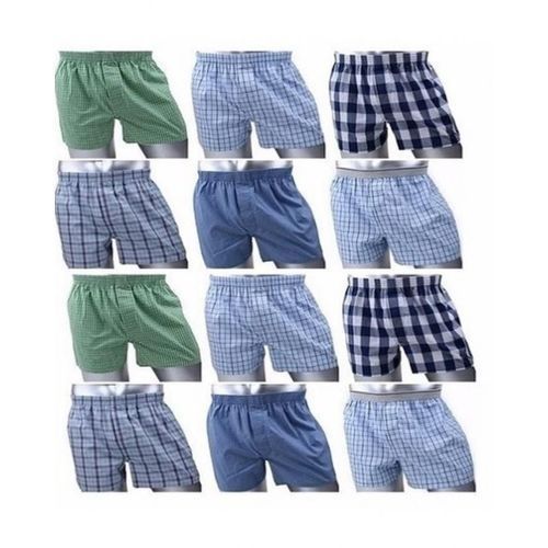 100% Cotton 12 Pieces Of Mens Boxer-Colour