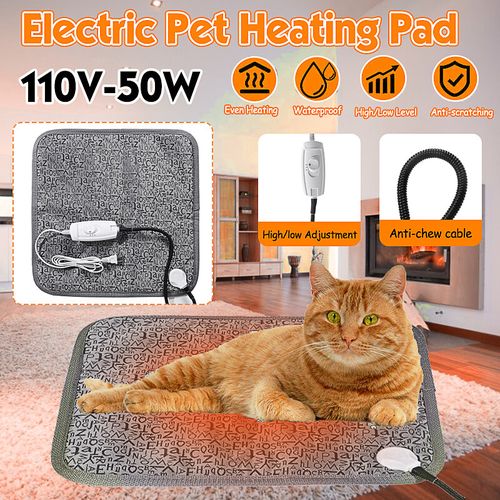 Pet Dog Cat Heat Pad Electric Heated Mat Blanket Whelping Bed Mat