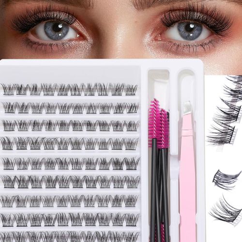 product_image_name-Generic-100PCS Manga Style False Lashes, 10-14mm Natural Look Doll Lashes For Party/Christmas Makeup, Lashes, Eyelashes-1