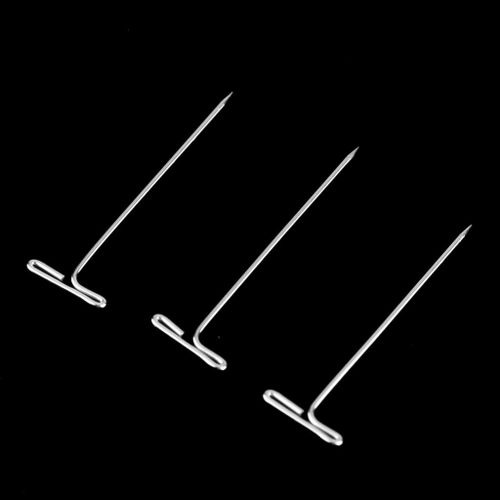 Generic 100x Stainless Steel T Pins For Fixing Wigs Modelling