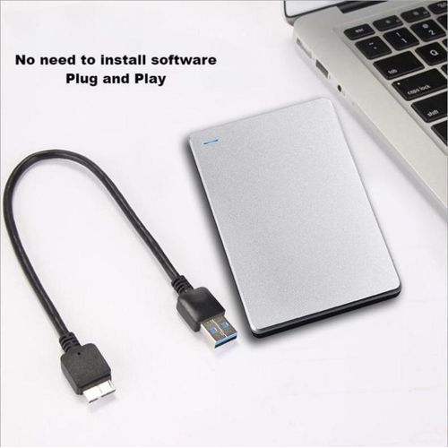Generic 1TB 2.5" Silver USB 3.0 Portable External Mechanical Hard Drive HDD for PC & Laptop - image 2