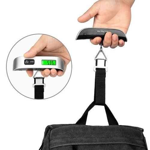 Generic Handheld Digital Scale 110lb /50kg Backlite With Weight Hook For Travel Bag - image 4