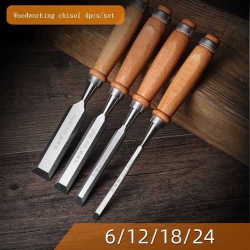 Generic Multi-function Woodworking Chisels Tools Set  6/8/10/12/14/16/18/24mm Wood Carving Chisel Carpenter Engraving Circular  Chisel DIY