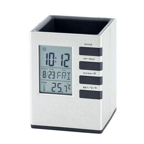 Generic Super Office Pen Holder With Digital Clock/calender/Alarm
