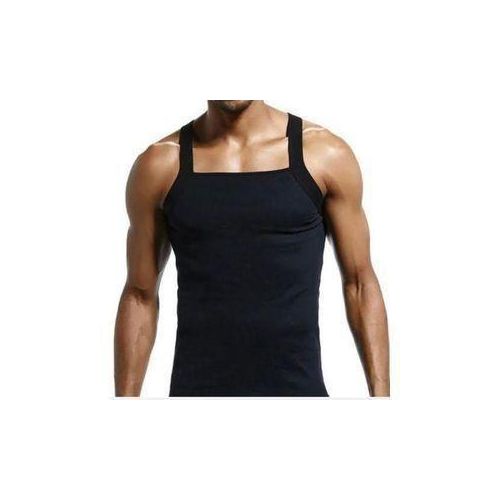 Fashion Single mens singlet black
