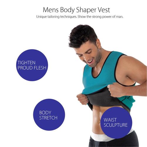 Generic Mens Hot Neoprene Ultra Sweat Shirt Shapewear Body Chest Shaper  Slimming 5XL