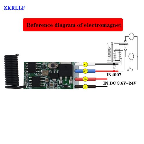 1CH Mini Receiver Module For LED Strip Light Switch Controller Universal  Wireless Remote Control Switch Module DC 3.6V-24V - Buy 1CH Mini Receiver  Module For LED Strip Light Switch Controller Universal Wireless