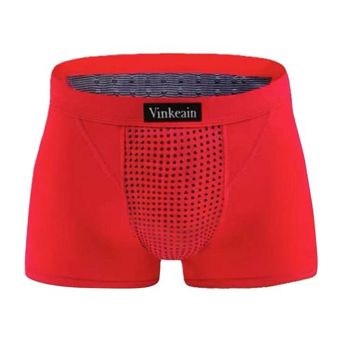 Generic Elastic Men Underwear Energetic Underpants Trunks XXL Red