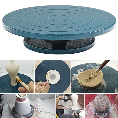 Generic Pottery Turntable Wheel For Sculpting Pottery Banding Blue