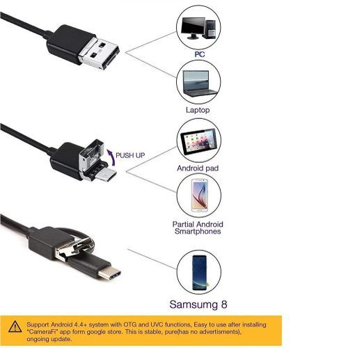 PC Android Endoscope / Inspection Camera - microUSB, IP67 - 1m