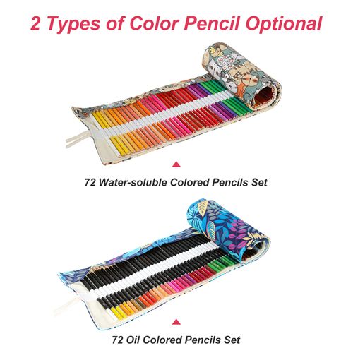 H&B high quality 72 oil color pencil kit colored pencil art, Colored  Pencils