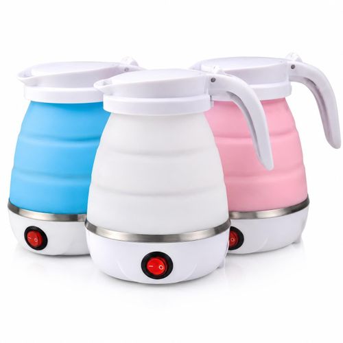 Generic Portable Foldable Electric Silicone Travel Kettle – 600ML Collapsible Water Boiler