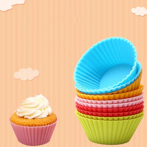 Silicone Cupcake Moulds 2 Cups - Round Shape