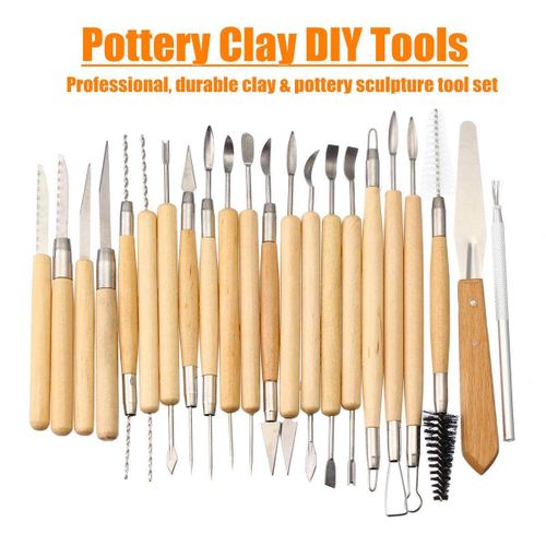 22pcs Professional Pottery & Polymer Clay Tools Sculpting Set