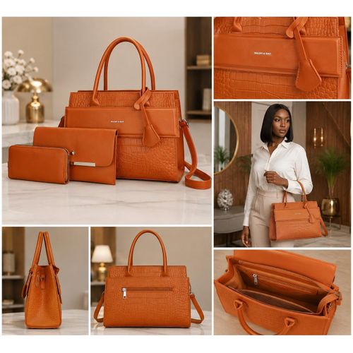 Fashion Women’s 3-Piece Luxury Handbag Set - image 2