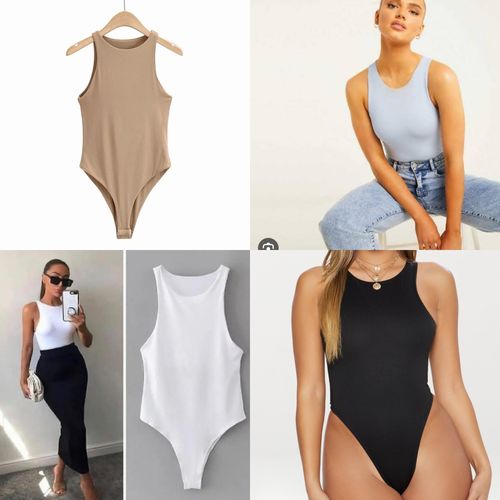 Fashion Ladies Sexy Sleeveless Bodysuits - 4pcs