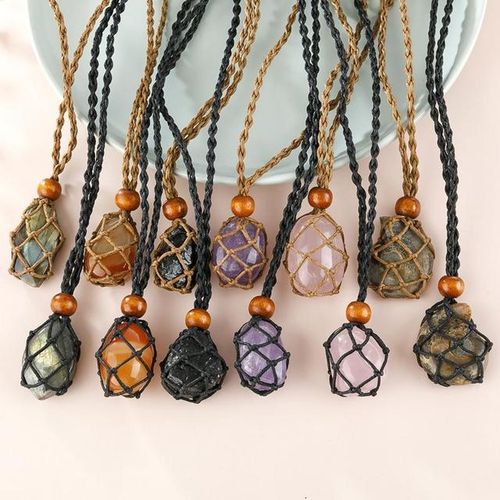 Stone holder necklace sales