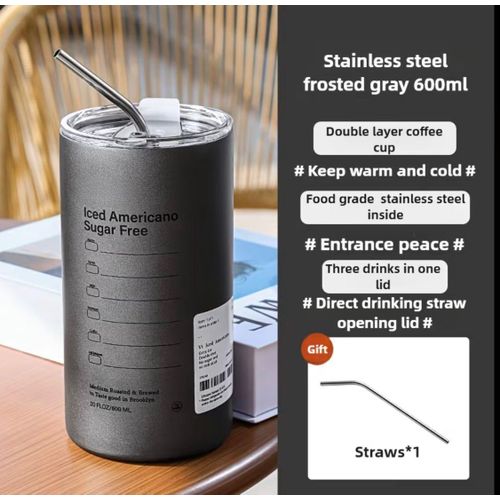 product_image_name-Generic-1pc Large Capacity Insulated Bottle Cup 360ml/600ml with straw-1