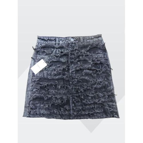 Fashion Super quality ladies luxury patterned denim mini skirt