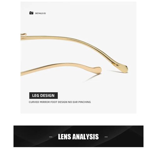 product_image_name-Fashion-Classic Rimless Sunglasses Men Women Fashion Leopard Decoration Small Sun Glasses Stylish Frameless Driving Travelling Shades-5