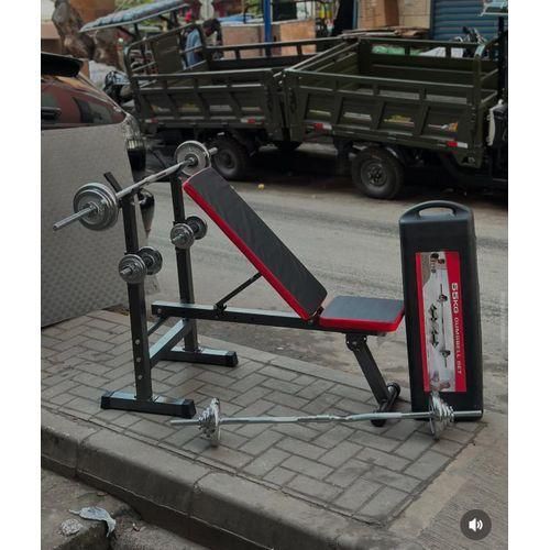 product_image_name-Generic-Mini weight bench with 50kg adjustable dumbell-1