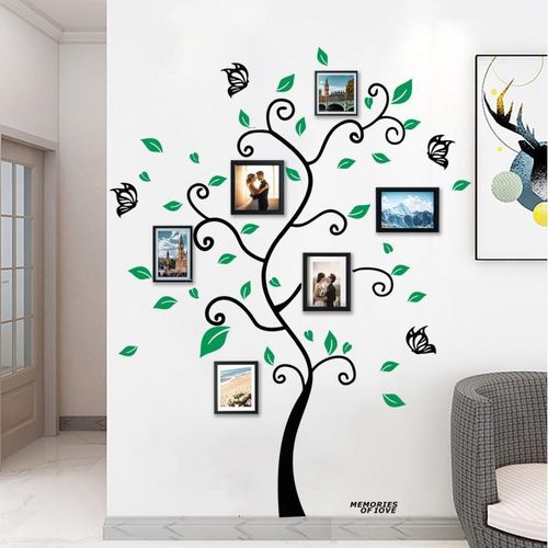 product_image_name-Generic-3D Tree Wall Stickers - DIY Photo Frame Tree Wall Decal Family Photo Frame Sticker Murals Wall Decor Living Room Bedroom TV Background Home Decorations -1
