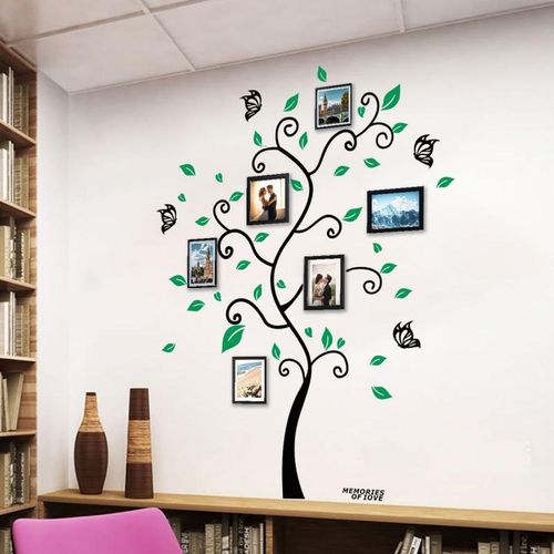 product_image_name-Generic-3D Tree Wall Stickers - DIY Photo Frame Tree Wall Decal Family Photo Frame Sticker Murals Wall Decor Living Room Bedroom TV Background Home Decorations -5