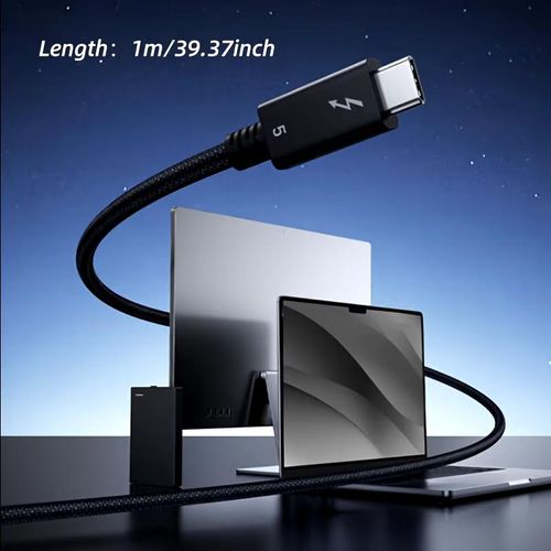 Anker Prime Thunderbolt 5 Cable (1m 80 Gbps, 240W) Black