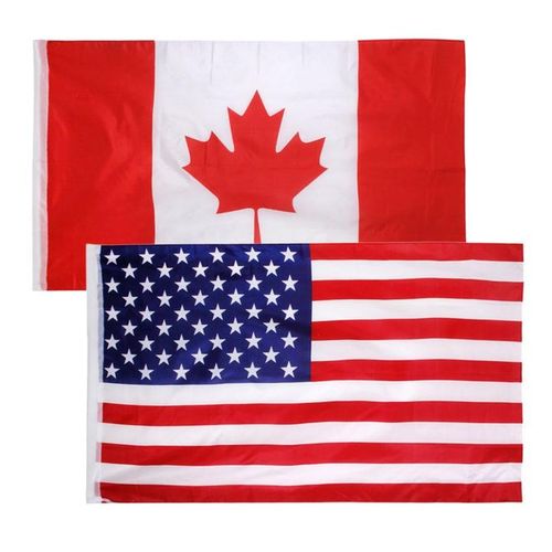 Generic 90 X 150 Cm American Canada Country Large Flag Flying For