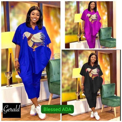 product_image_name-Fashion-EAGLE-PRINT LADIES TOP WITH PANT( COMES IN DIFFERENT COLUOR)-1