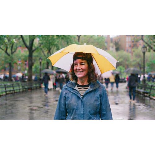 Gold Star Umbrella hat with elastic headband, UV sunlight protection - 1PC RANDOM coloure - image 3