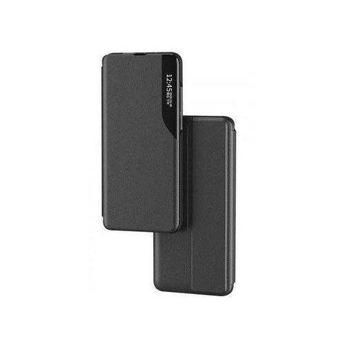 Generic Iphone 14 Pro Premium Elite Smart View Flip Black Leather Phone Case