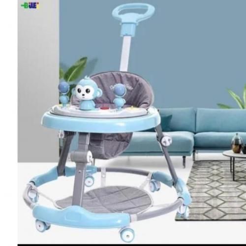 product_image_name-Generic-Movable Baby Walker With Pusher, Shield, Footmat, Music And Light-1