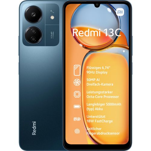 XIAOMI Redmi 13C (6GB RAM/128GB ROM) 5000mAh - Navy Blue