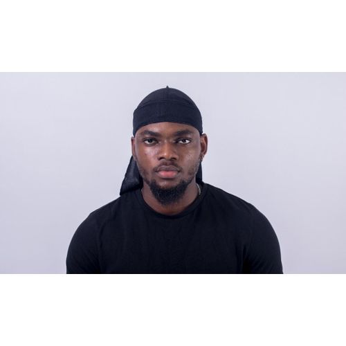 Titan Durags Plain Black Titan Durag