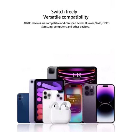 product_image_name-No-A6 Wireless Earbuds - 40H Playtime ANC Noise Cancelling, IPX5 Waterproof Bluetooth 5.3 for Sport & Gaming -8