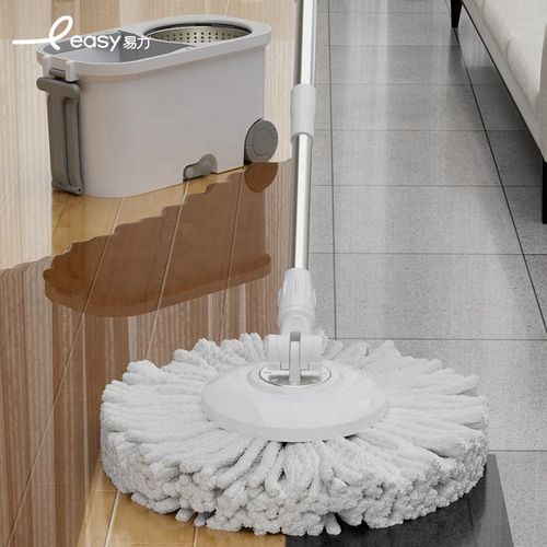 Generic Spin 360 Microfiber Mop With Cleaning Mop and Stainless Twisted Pole Mop - image 4