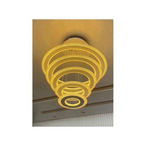 Generic 5 ring LED unique drop pendant chandelier light - image 3