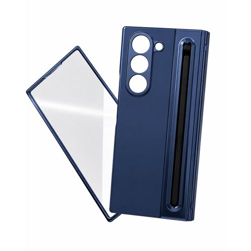 Pouch Samsung Luxury Premium Leather Case For Galaxy Z Fold 5 With S Pen And front screen protector